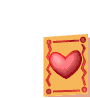 Gif animé coeur carte